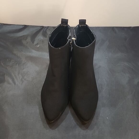 A.NEW.DAY POINTED TOE LOW BLOCK-HEEL ANKLE BOOTS - Picture 2 of 16